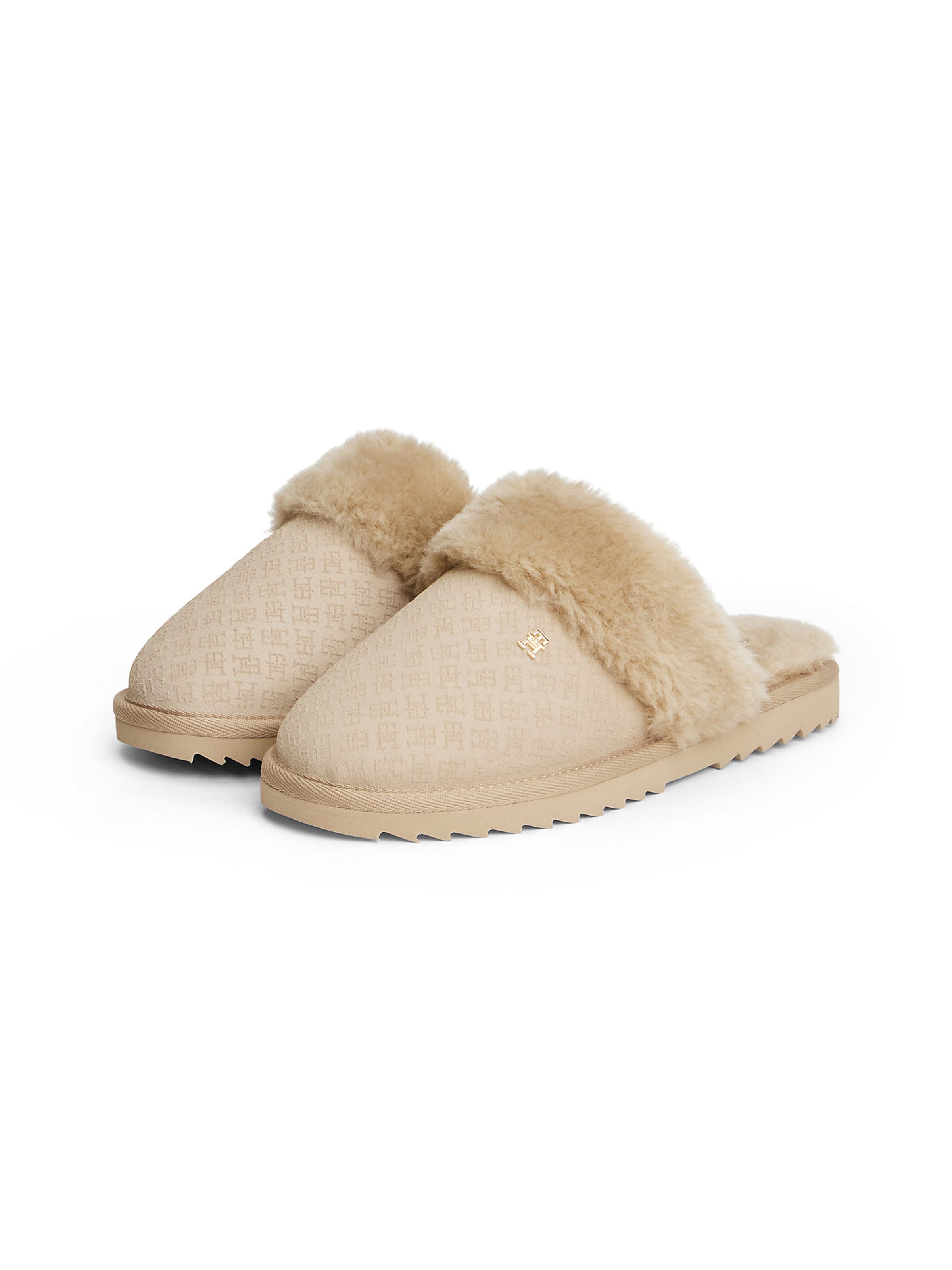 TOMMY HILFIGER Hausschuh in Beige