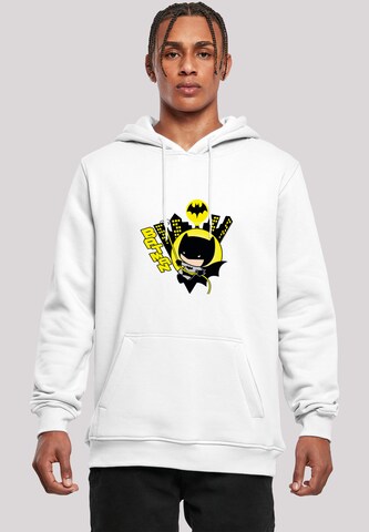 F4NT4STIC Sweatshirt 'Chibi Batman Swinging' in Wit: voorkant