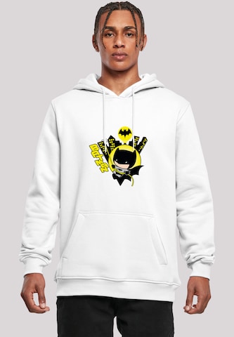 F4NT4STIC Sweatshirt 'Chibi Batman Swinging' in White: front