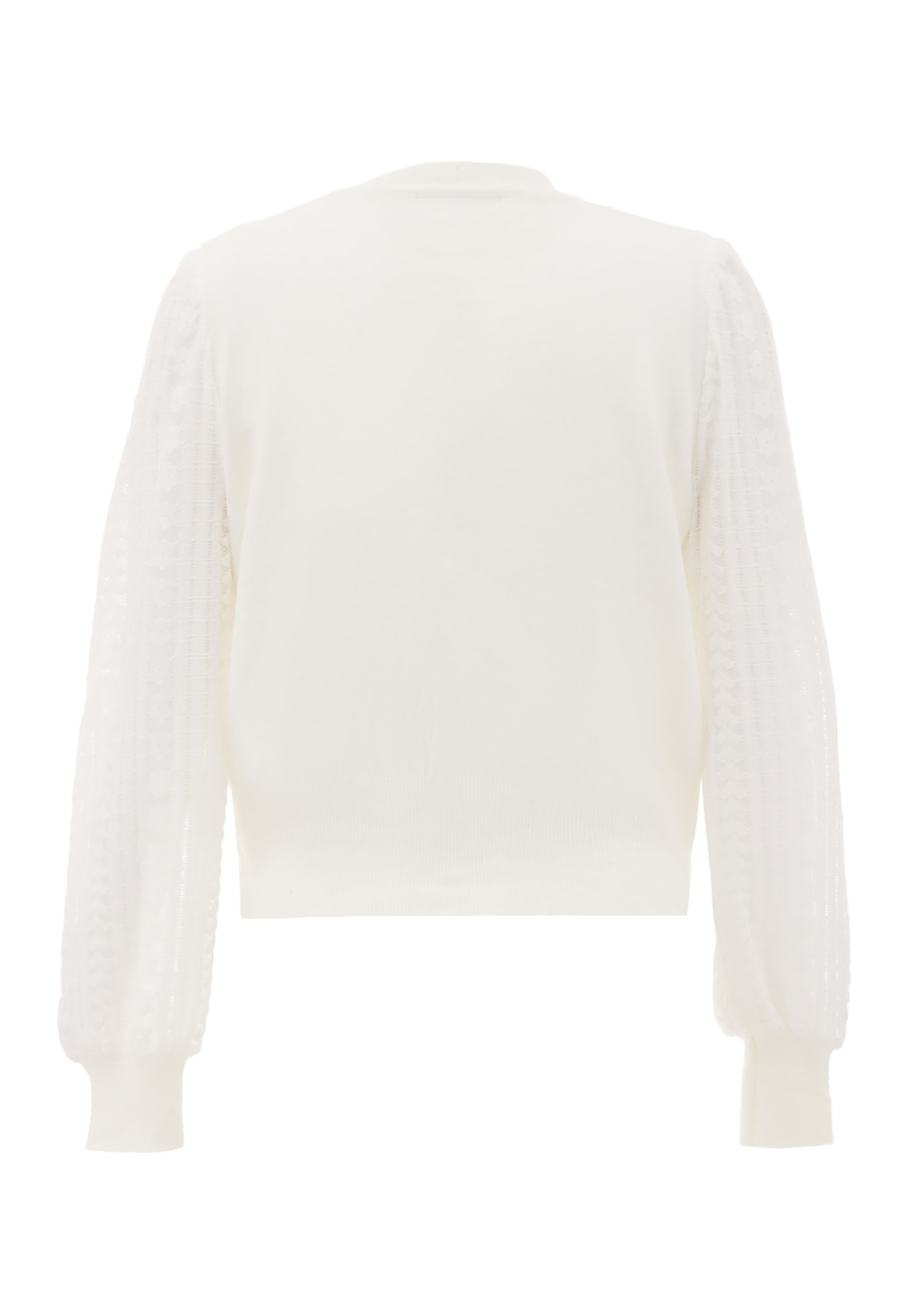 NAEMI Gebreid vest in Wit