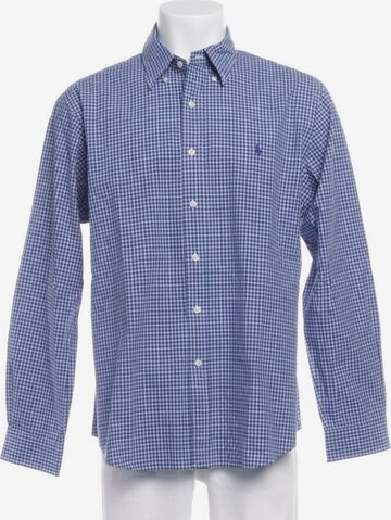 Lauren Ralph Lauren Freizeithemd / Shirt / Polohemd langarm XL in Blau: predná strana