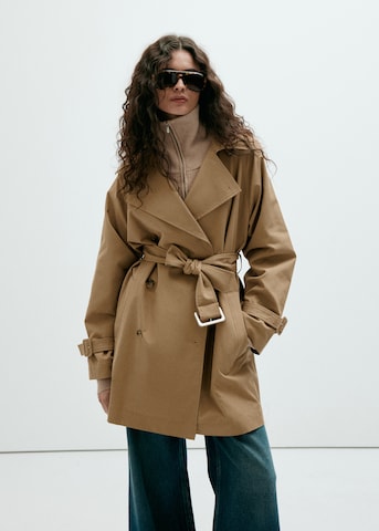 MANGO Overgangsfrakke 'TATAM' i beige: forside