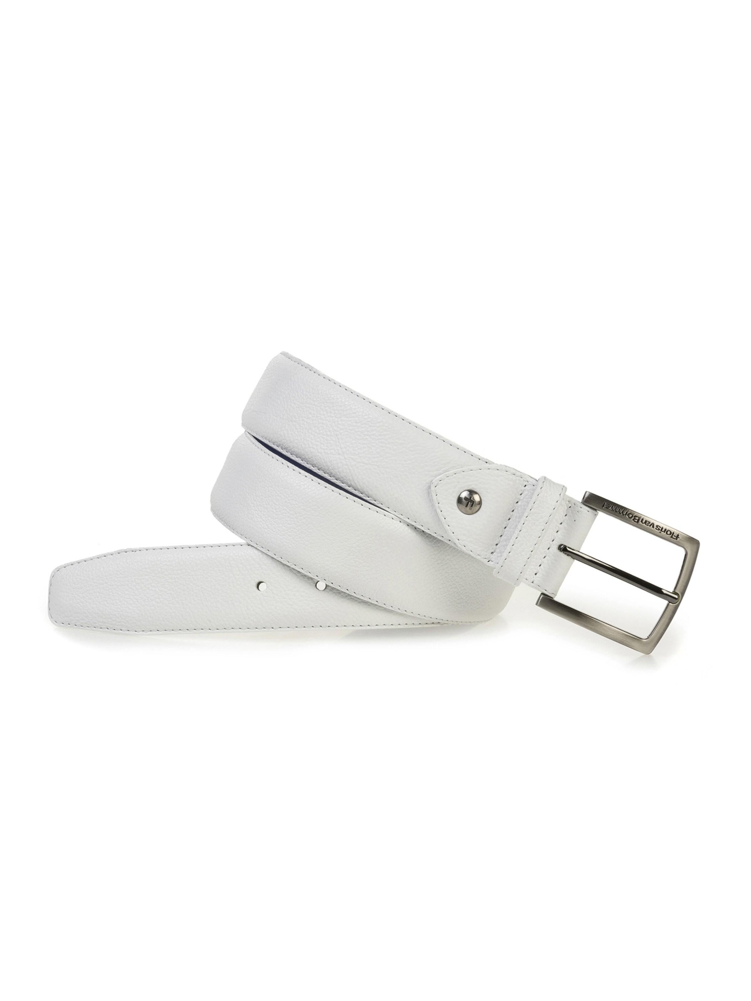 Floris van Bommel Riem 'De Belter 63' in Wit: voorkant