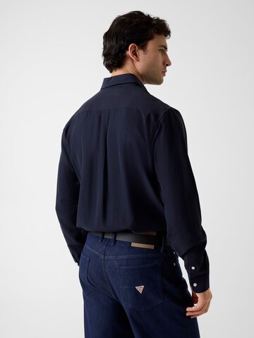 GUESS Regular fit Button Up Shirt in Blue