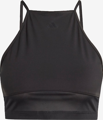ADIDAS PERFORMANCE Bralette Sports Top in Black: front