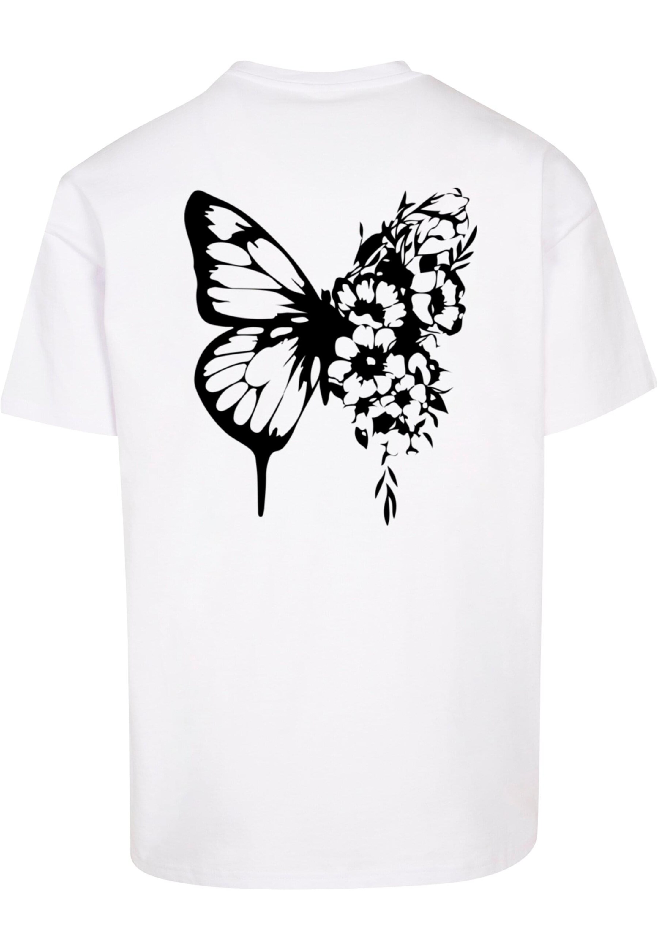 Merchcode Koszulka 'Flowers Bloom Heavy' w kolorze biały