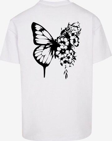 Merchcode Shirt 'Flowers Bloom Heavy' in White