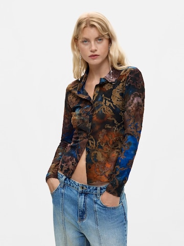 Camicia da donna di Desigual in marrone: frontale