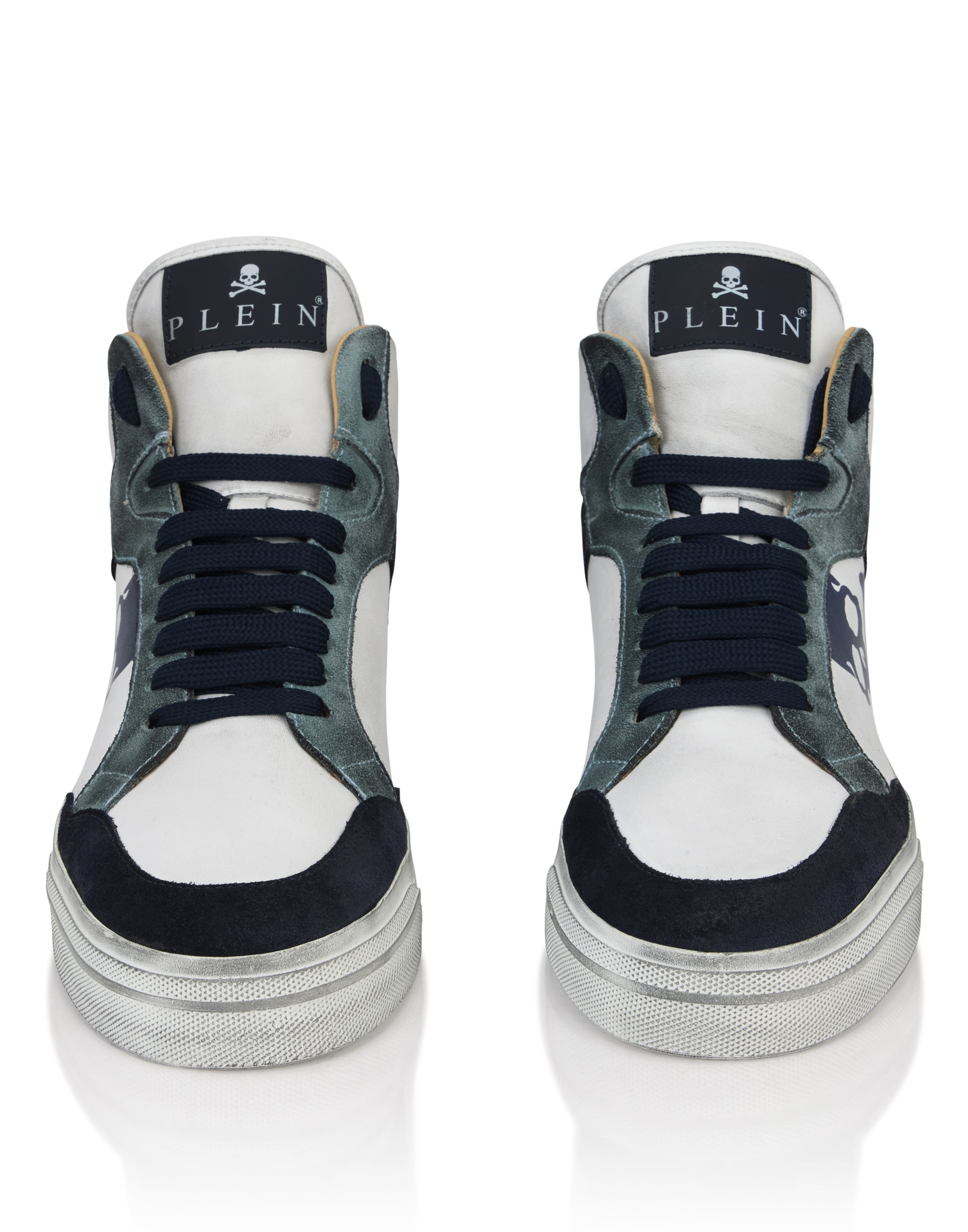 Sneaker alta 'Retrokickz' di Philipp Plein in bianco