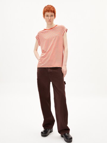 T-shirt 'JILAANA STRIPES' ARMEDANGELS en rouge