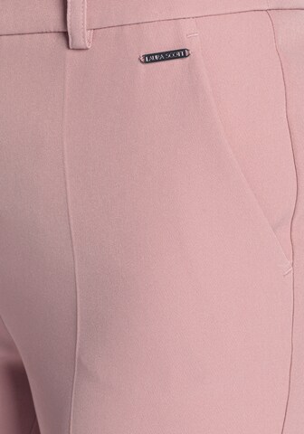 LAURA SCOTT Regular Bügelfaltenhose in Pink