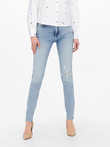 Skinny Jean 'Erica' JDY en bleu : devant