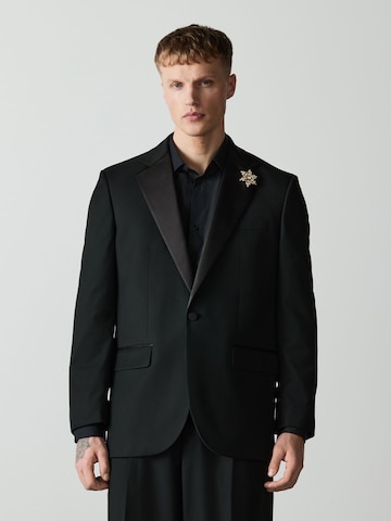 Fit confort Veste de costume Next en noir : devant