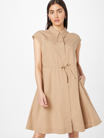 BOSS Casual Shirt Dress 'Dakula' in Camel, View model
