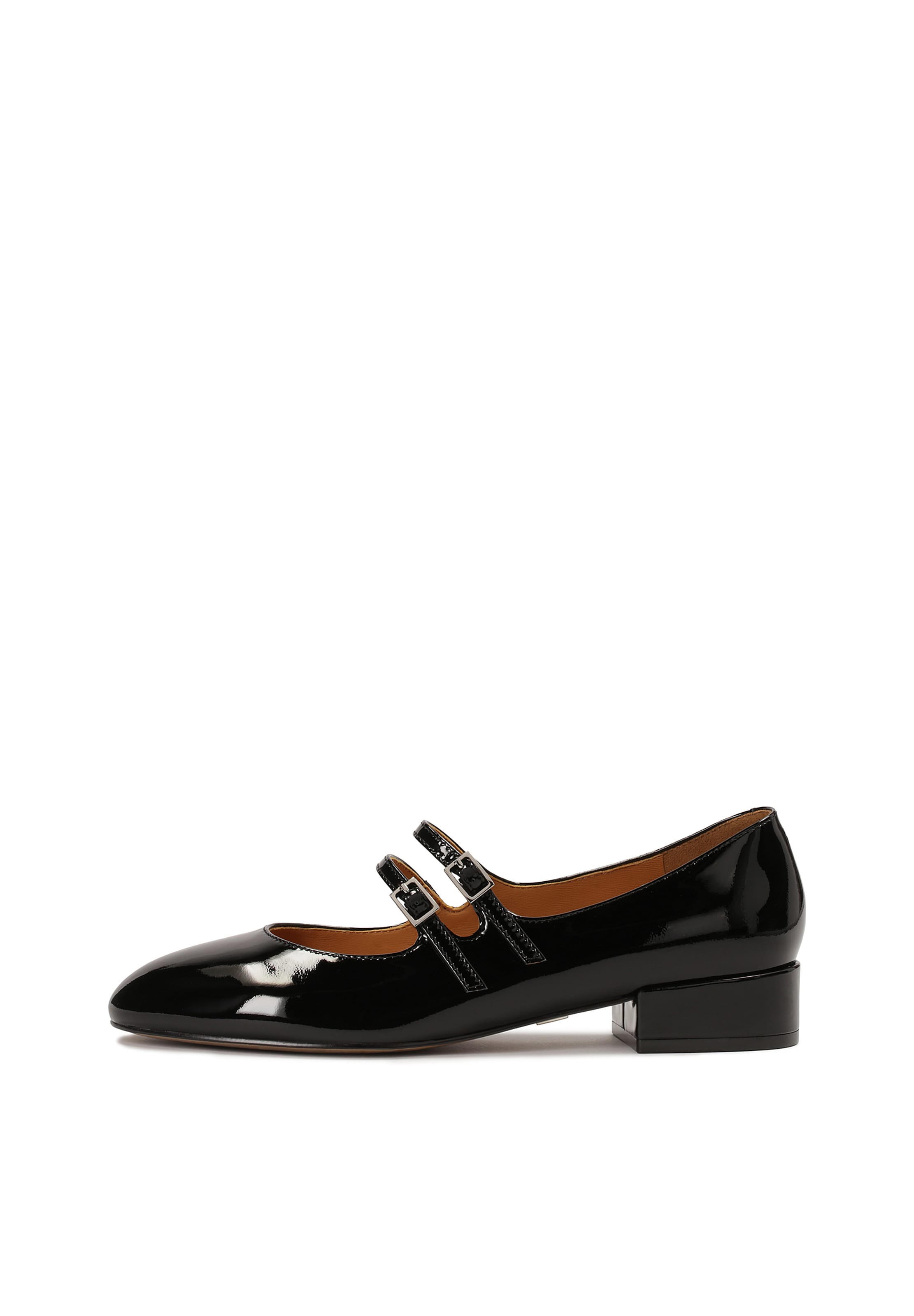 Kazar Strap ballerina 'Kaja' in Black: front