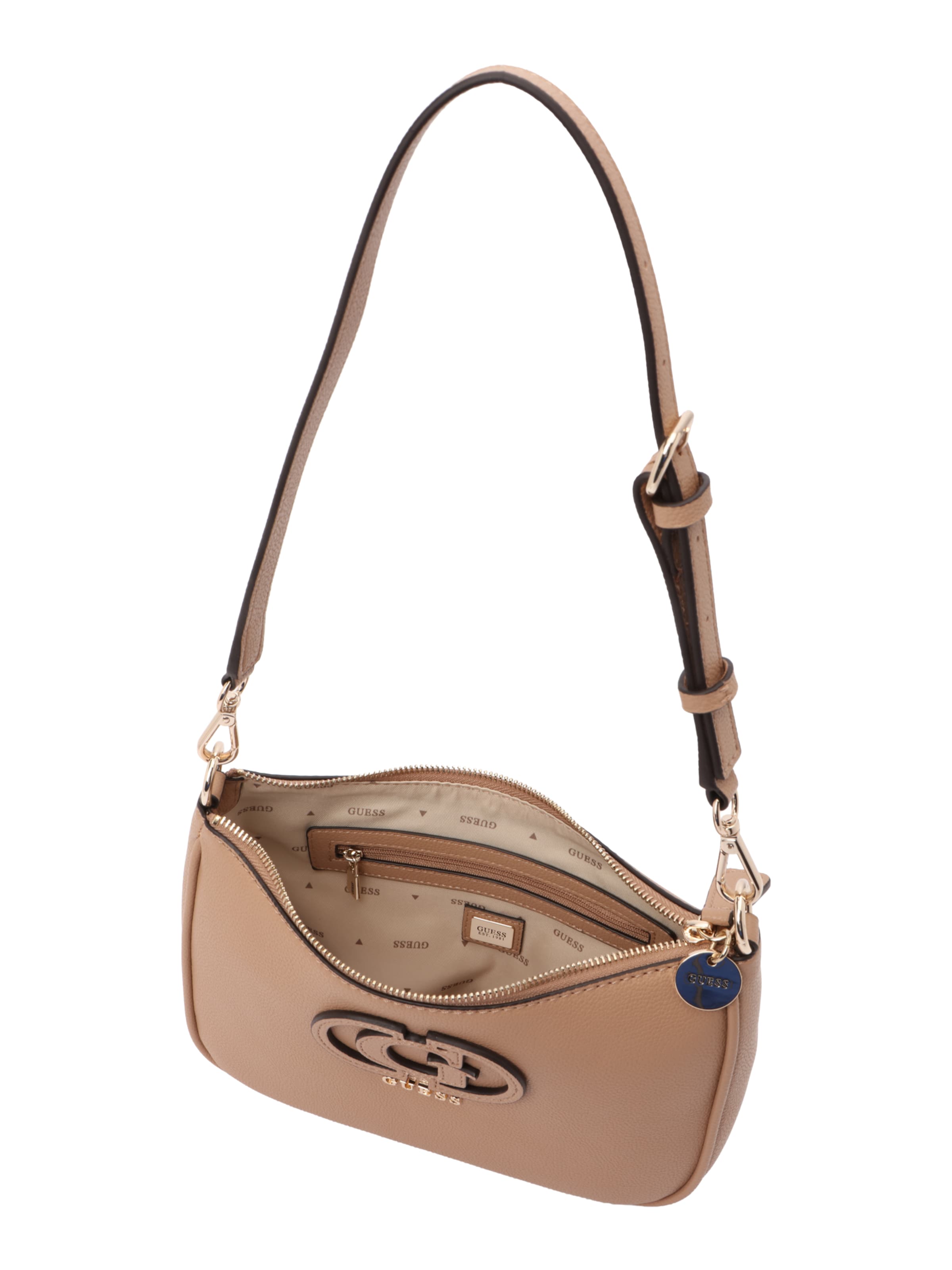 GUESS Schultertasche 'Isola' in Beige