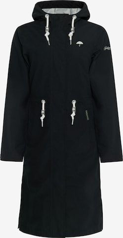 Schmuddelwedda Between-seasons coat in Black: front