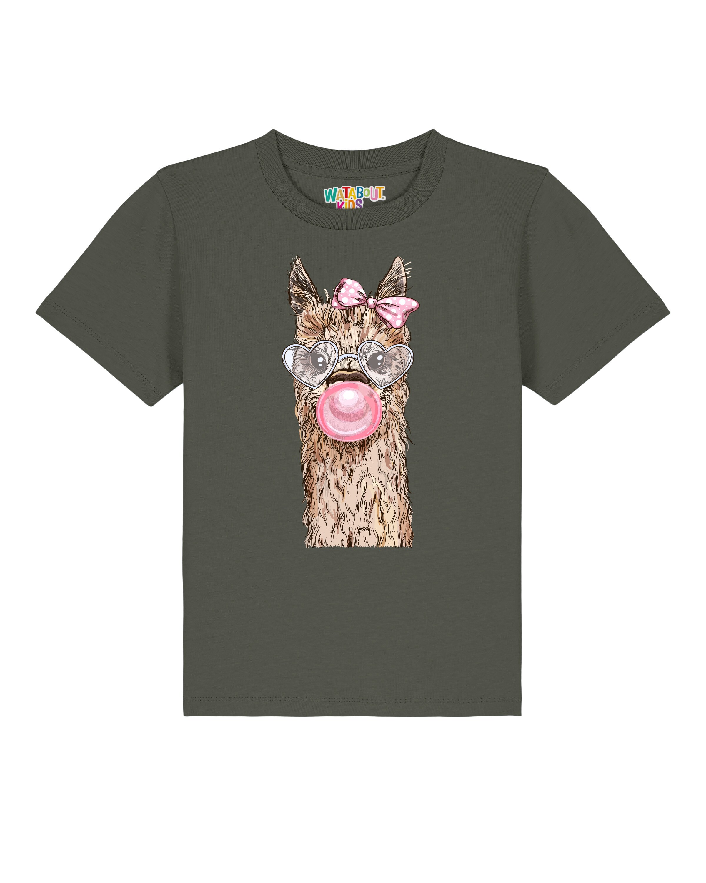 T-Shirt 'Alpaka' watabout.kids en vert : devant