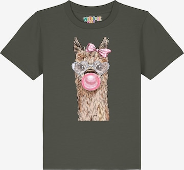 watabout.kids Shirt 'Alpaka' in Green: front