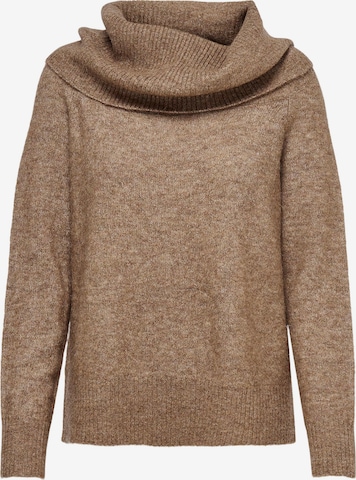 ONLY Pullover 'Stay' in Braun: Vorderseite