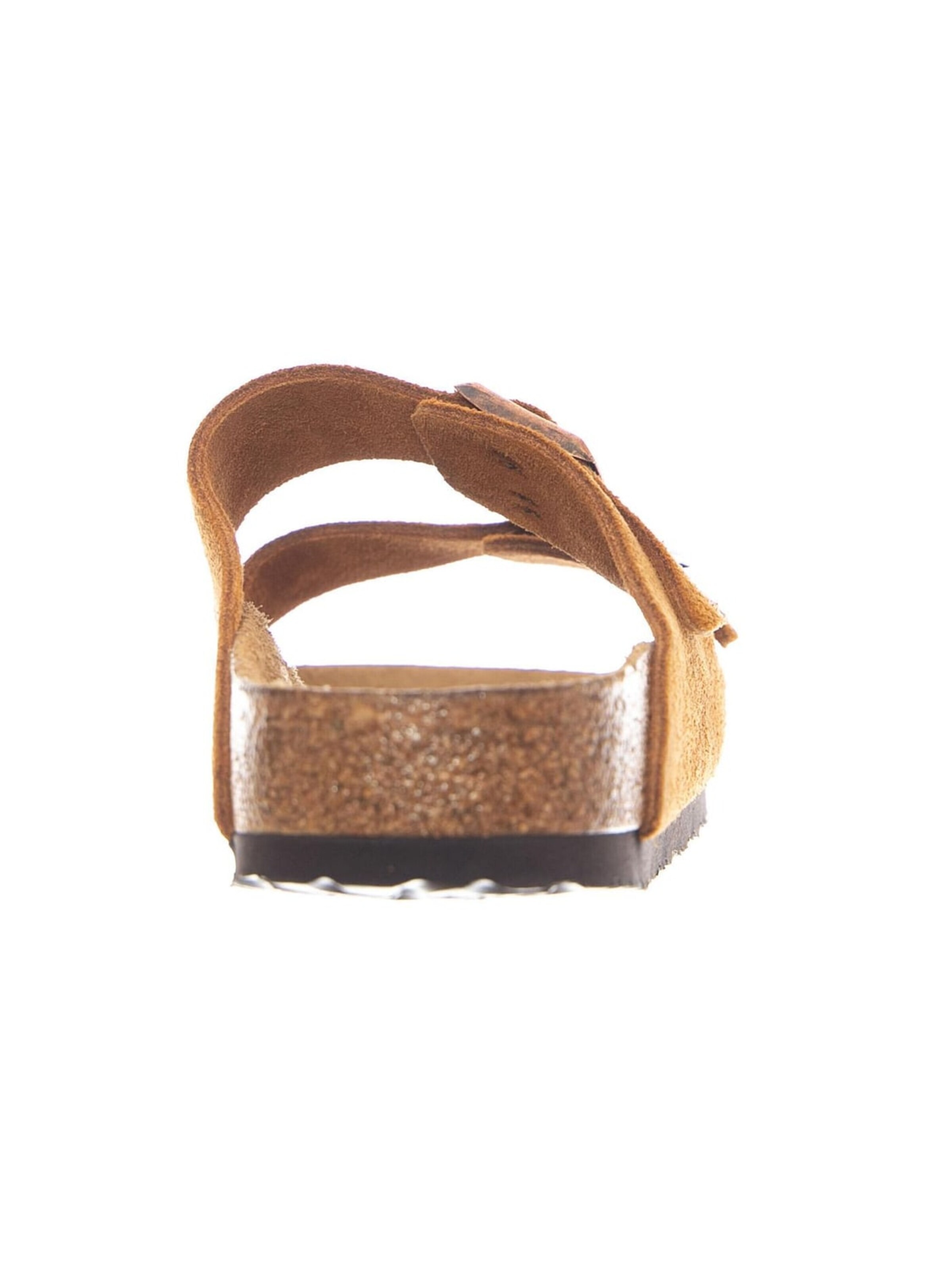 Sandalo 'Arizona Big Buckle Nubuck Leather Narrow Fit Sandcastle' di BIRKENSTOCK in marrone
