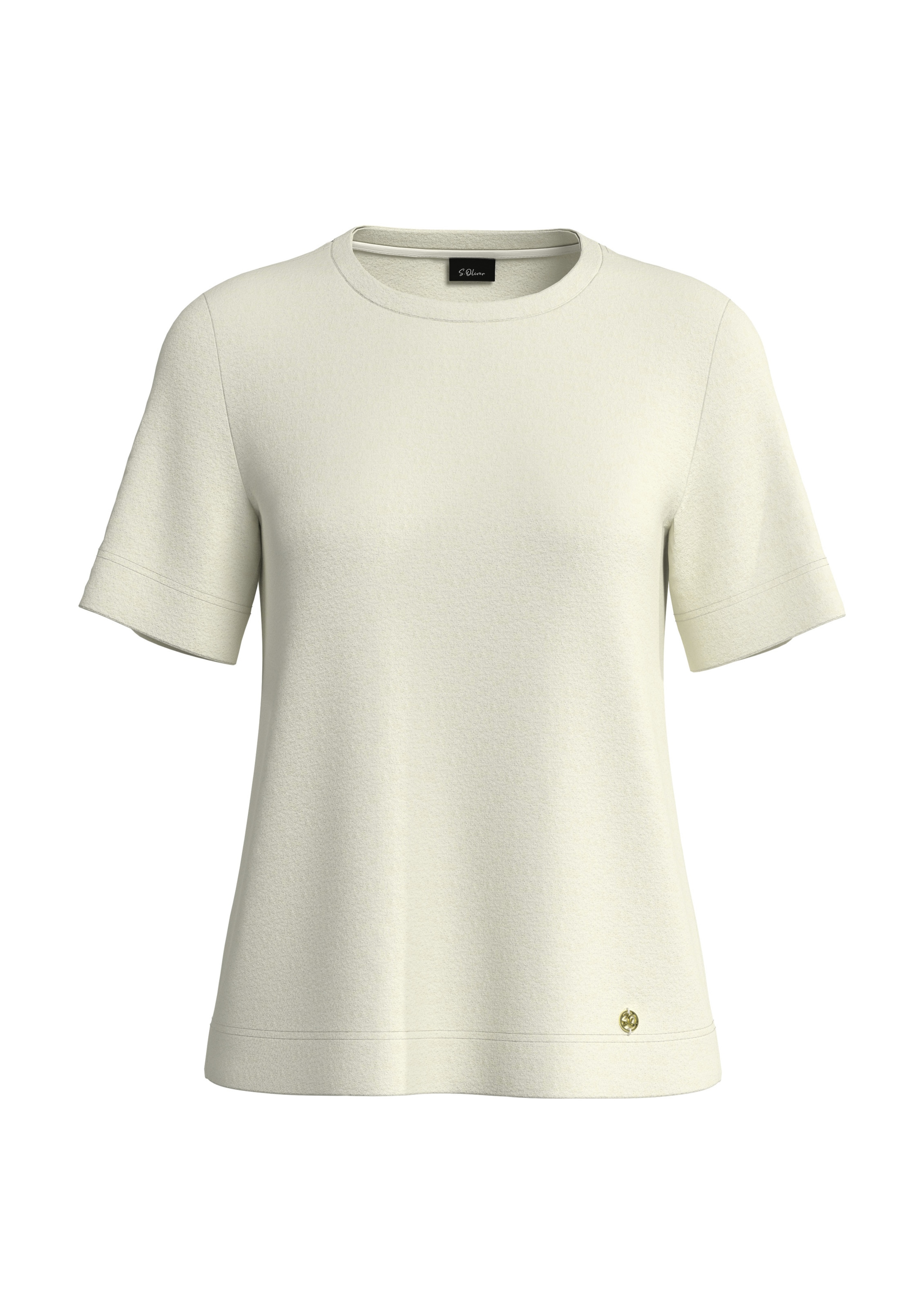 s.Oliver BLACK LABEL Shirt in Beige: front