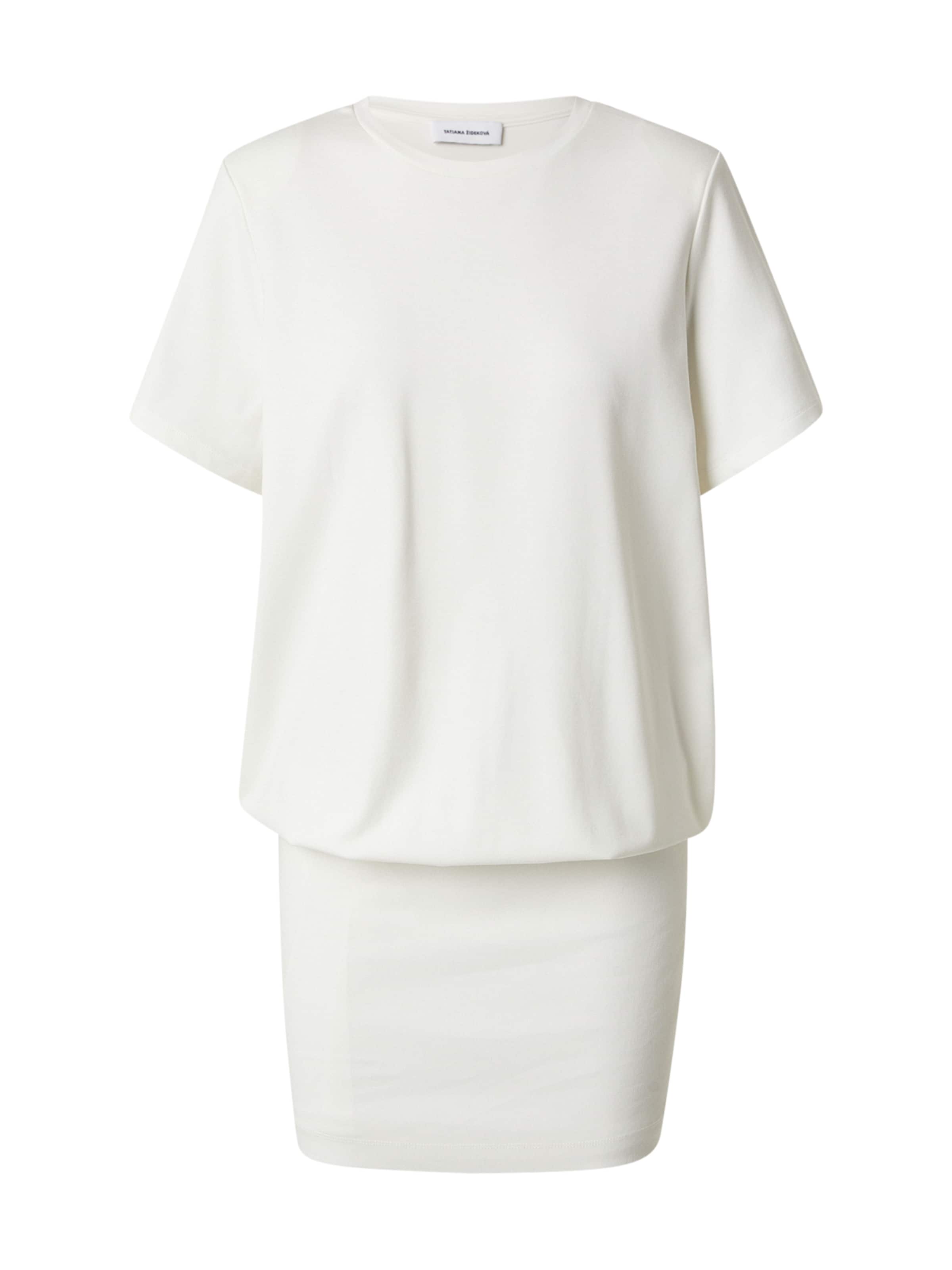 Robe Tatiana Zidekova en blanc : devant