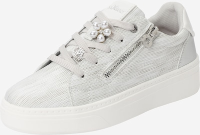 Sneaker bassa in 37 s.Oliver di colore argento / bianco sfumato, Visualizzazione prodotti