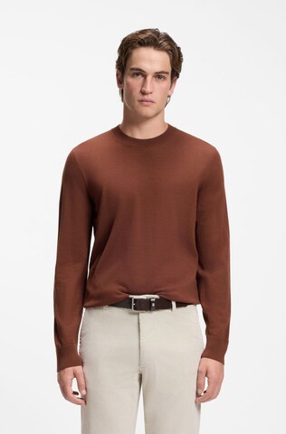 BOSS Sweater ' Leno' in Brown: front