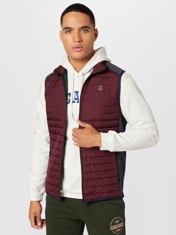 sarkans JACK & JONES Veste: no priekšpuses