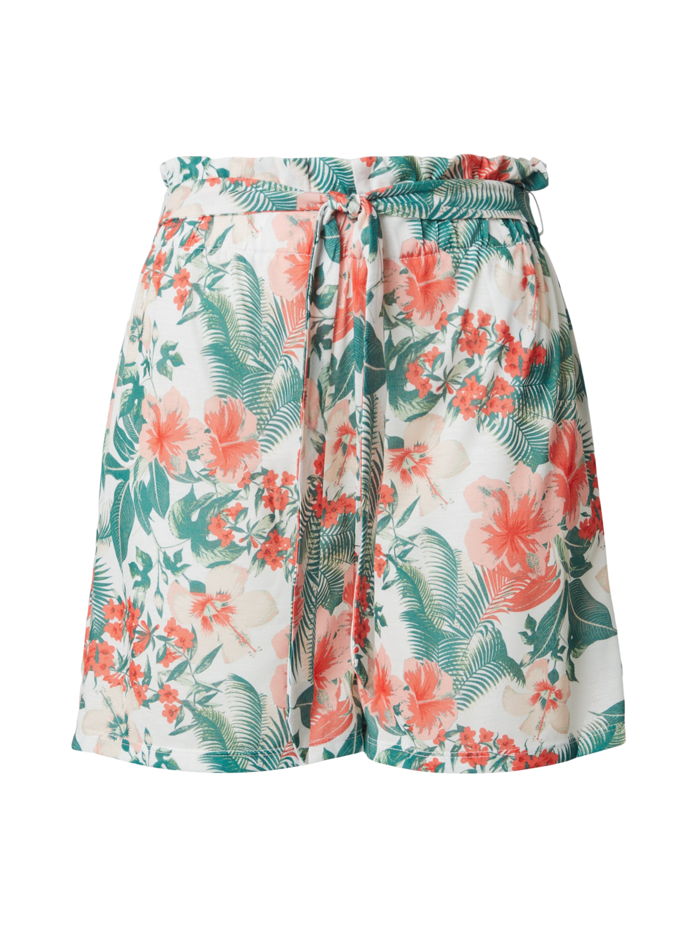 VILA Regular Pants 'VISUN' in White: front