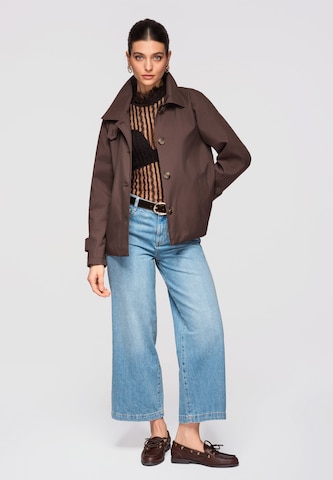 Ombre Between-seasons coat 'OW-COLC-0118' in Brown