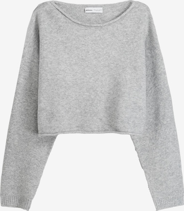 Bershka Sweater in Grey: front