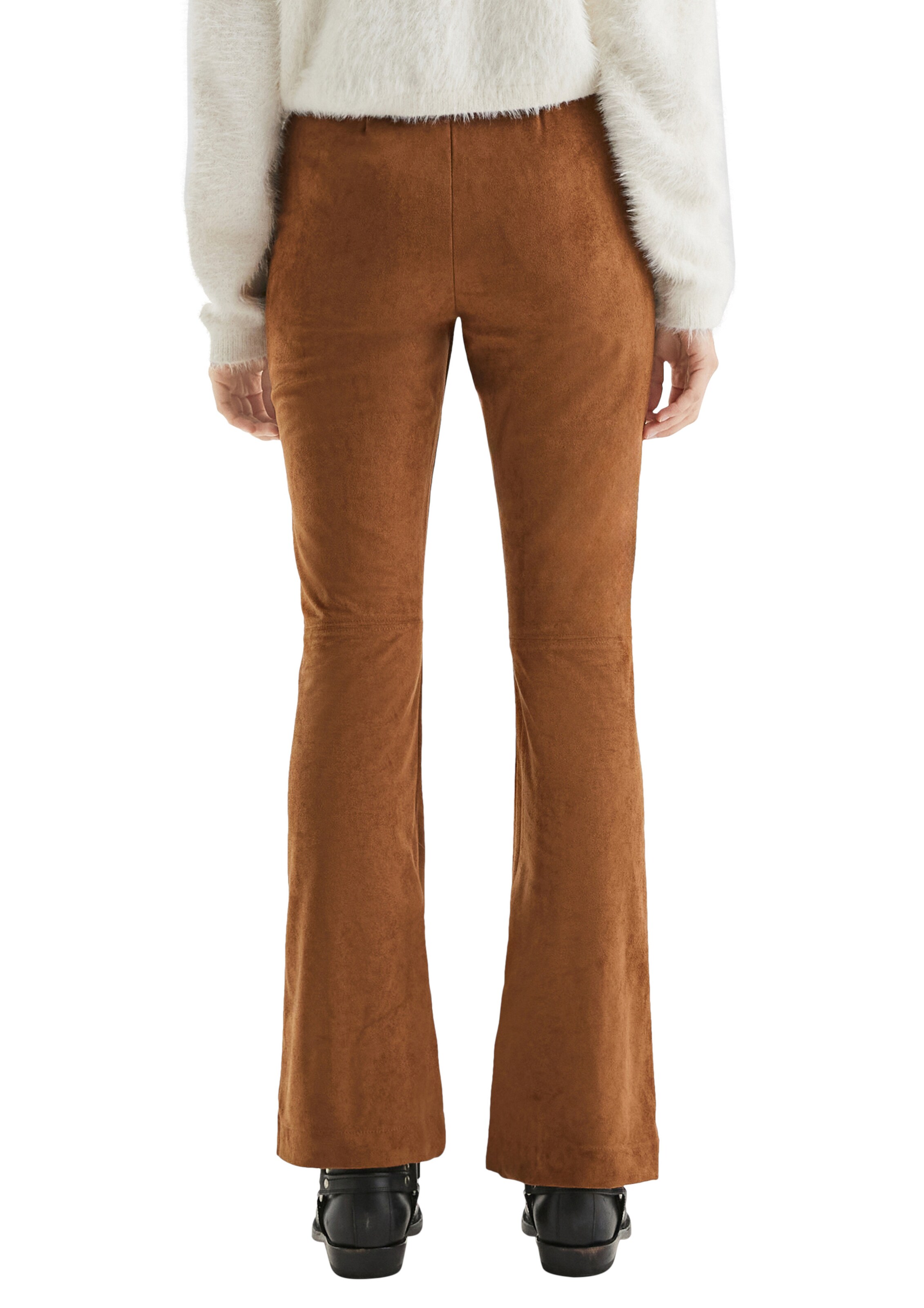 QS Flared Broek in Bruin