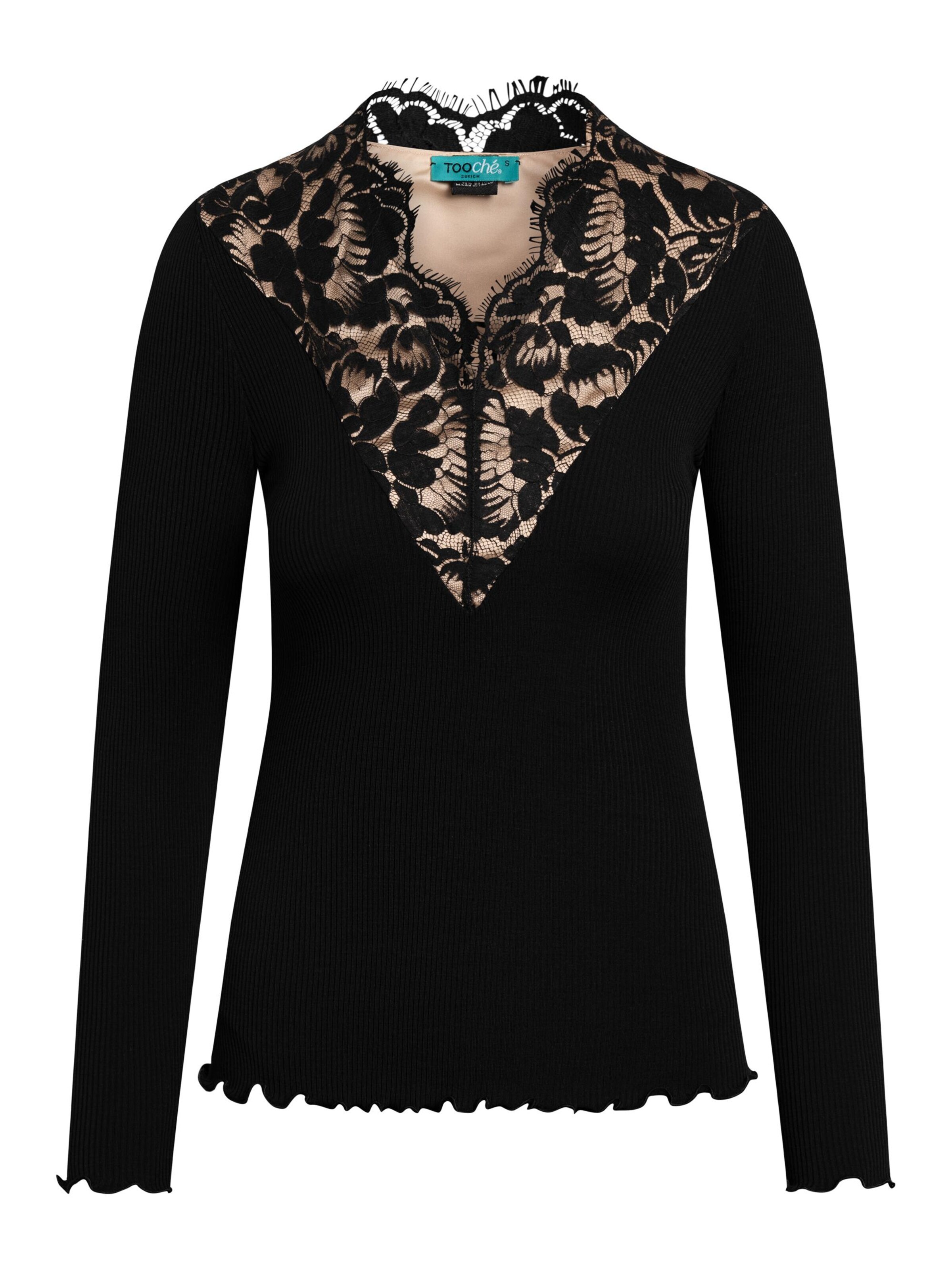 TOOche Shirt 'Velvet Temptation' in Black: front