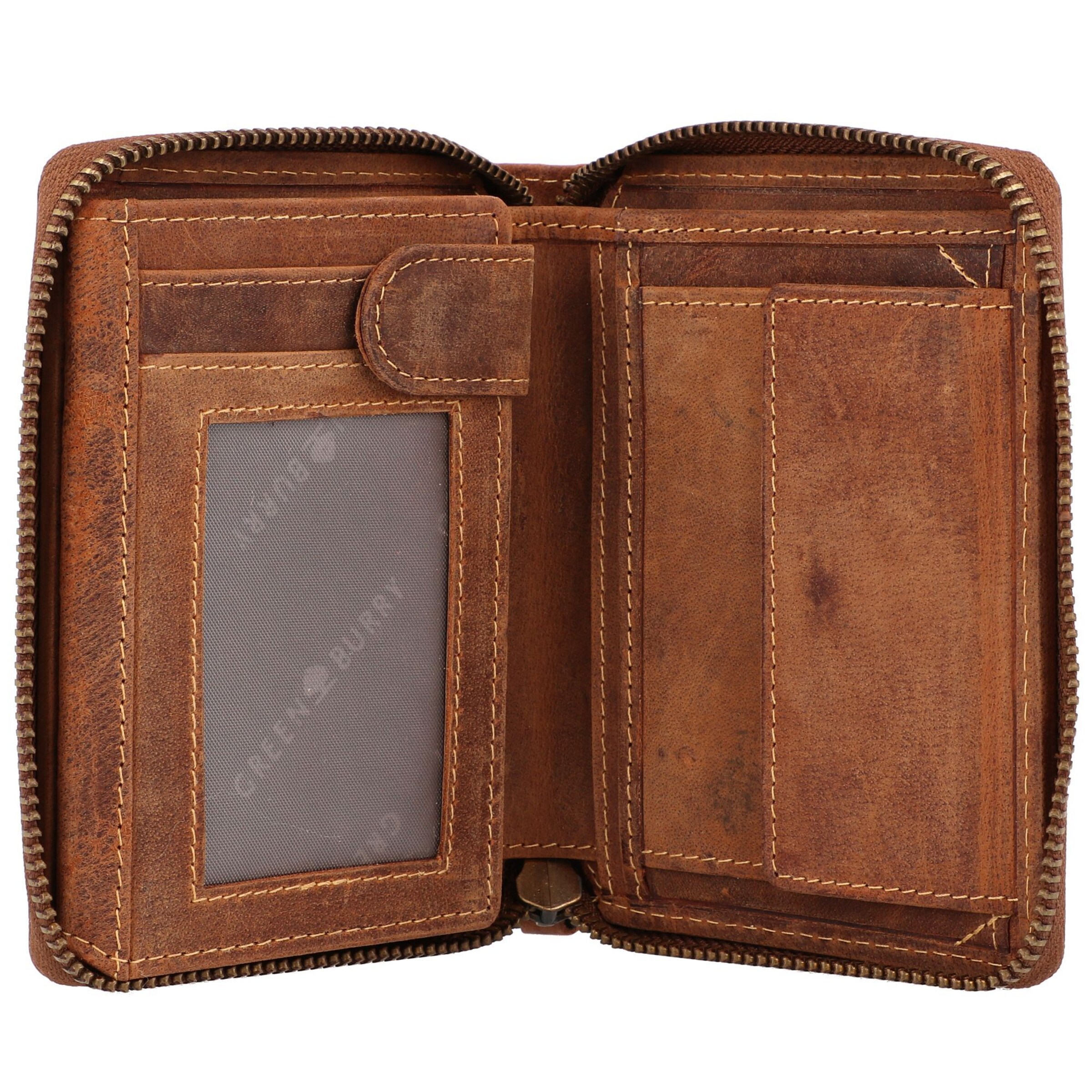 GREENBURRY Wallet 'Vintage 821A Sternzeichen' in Brown