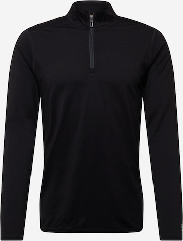 Smartwool Sportsweatshirt in Zwart: voorkant