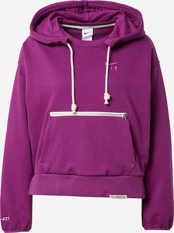 NIKE Athletic Sweatshirt in Purple: front