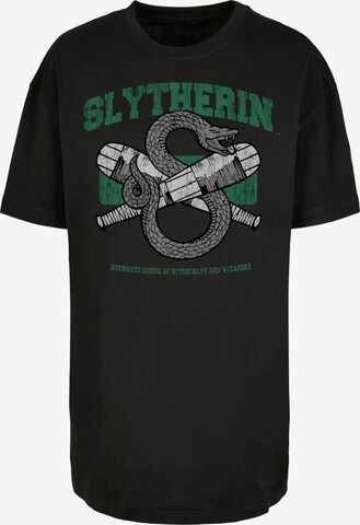 F4NT4STIC Shirt 'Harry Potter Slytherin' in Black: front