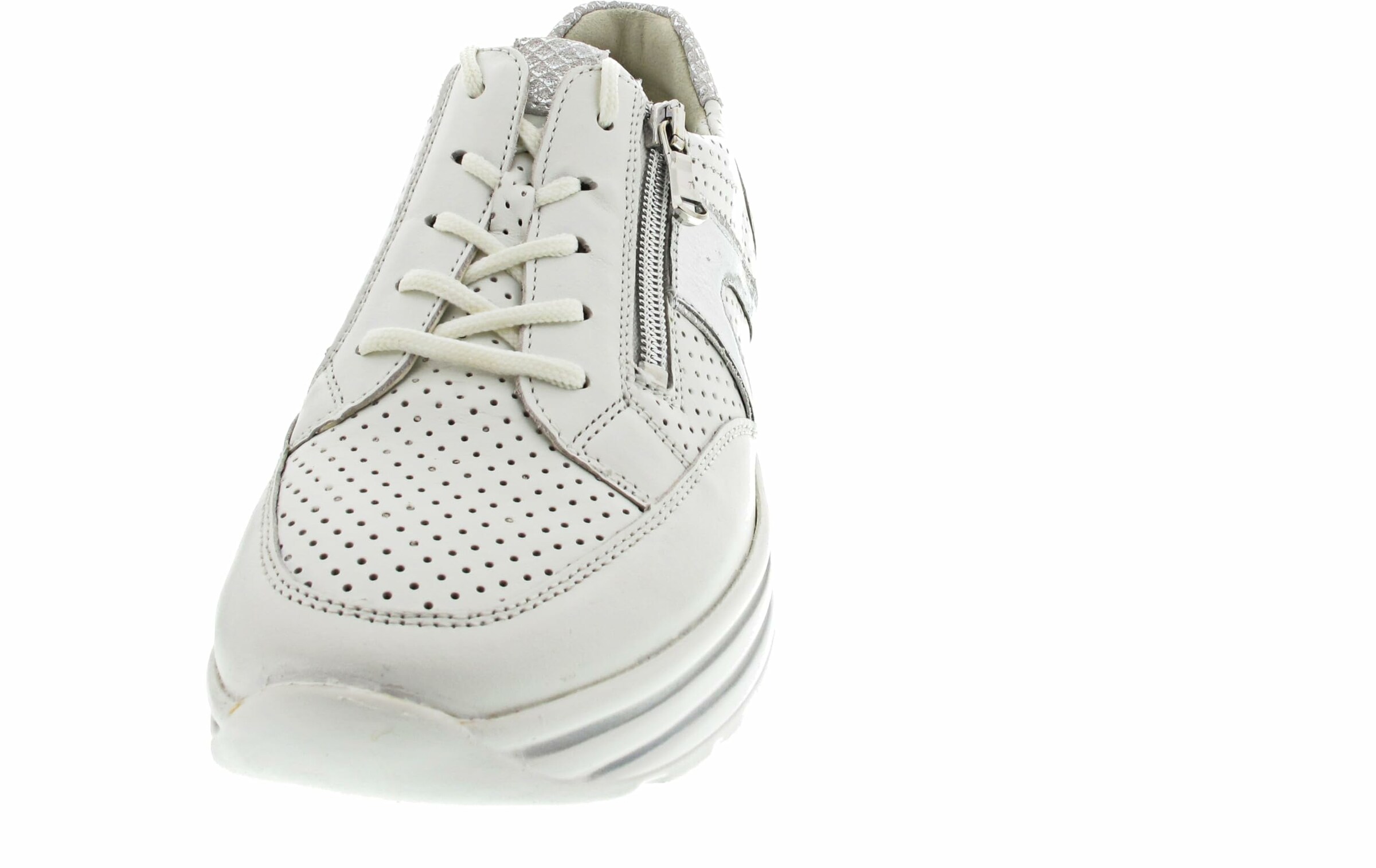 WALDLÄUFER Platform trainers in White