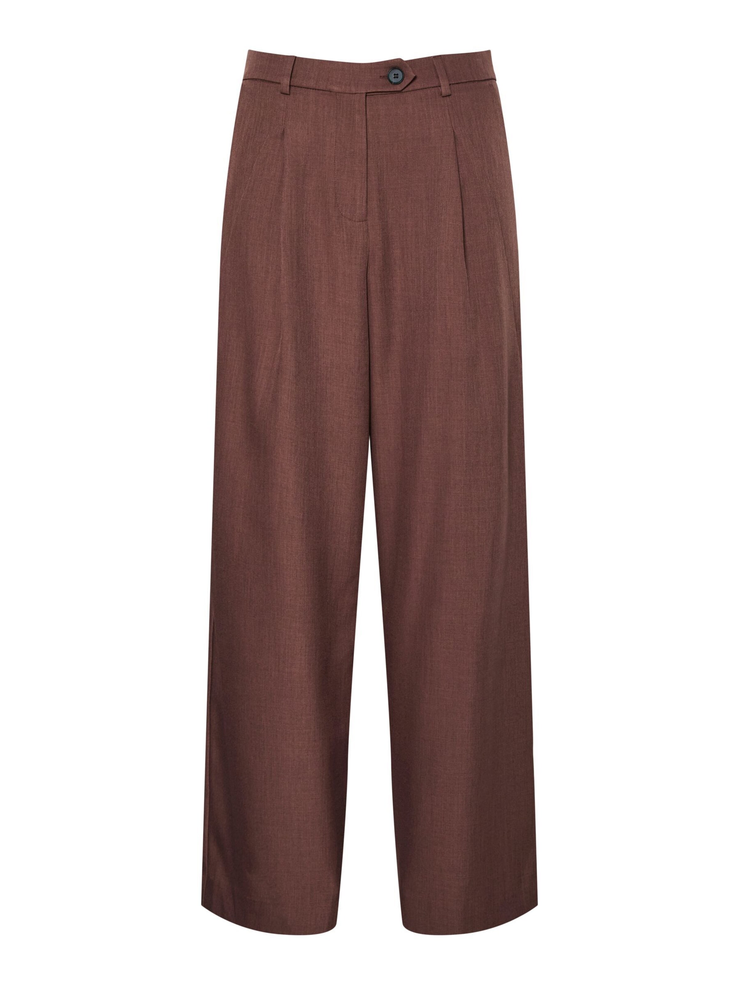 Pantaloni con pieghe 'PORTO ' in 36 YAS di colore rosso, Visualizzazione prodotti