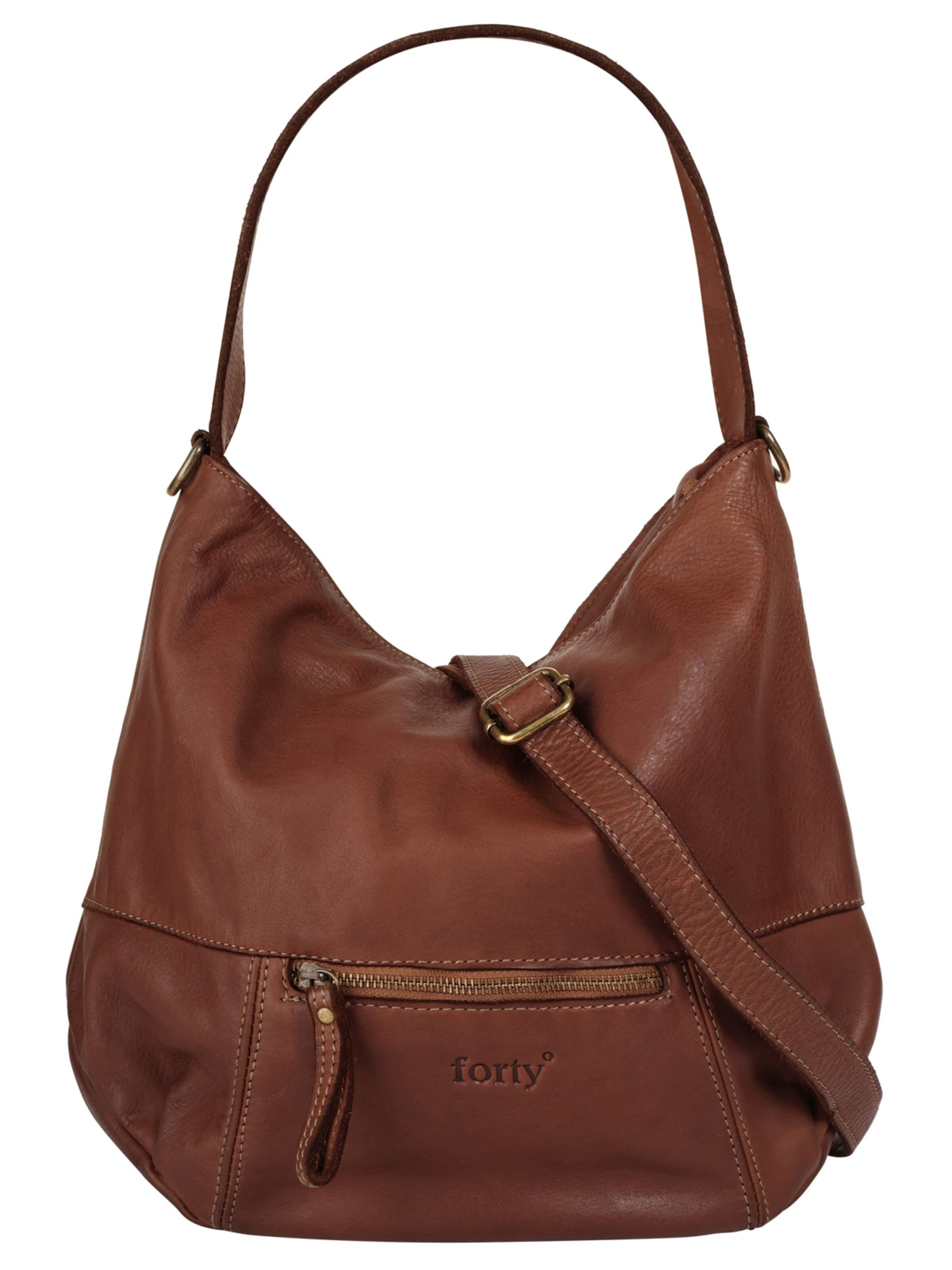 Sac bandoulière forty° en marron : devant