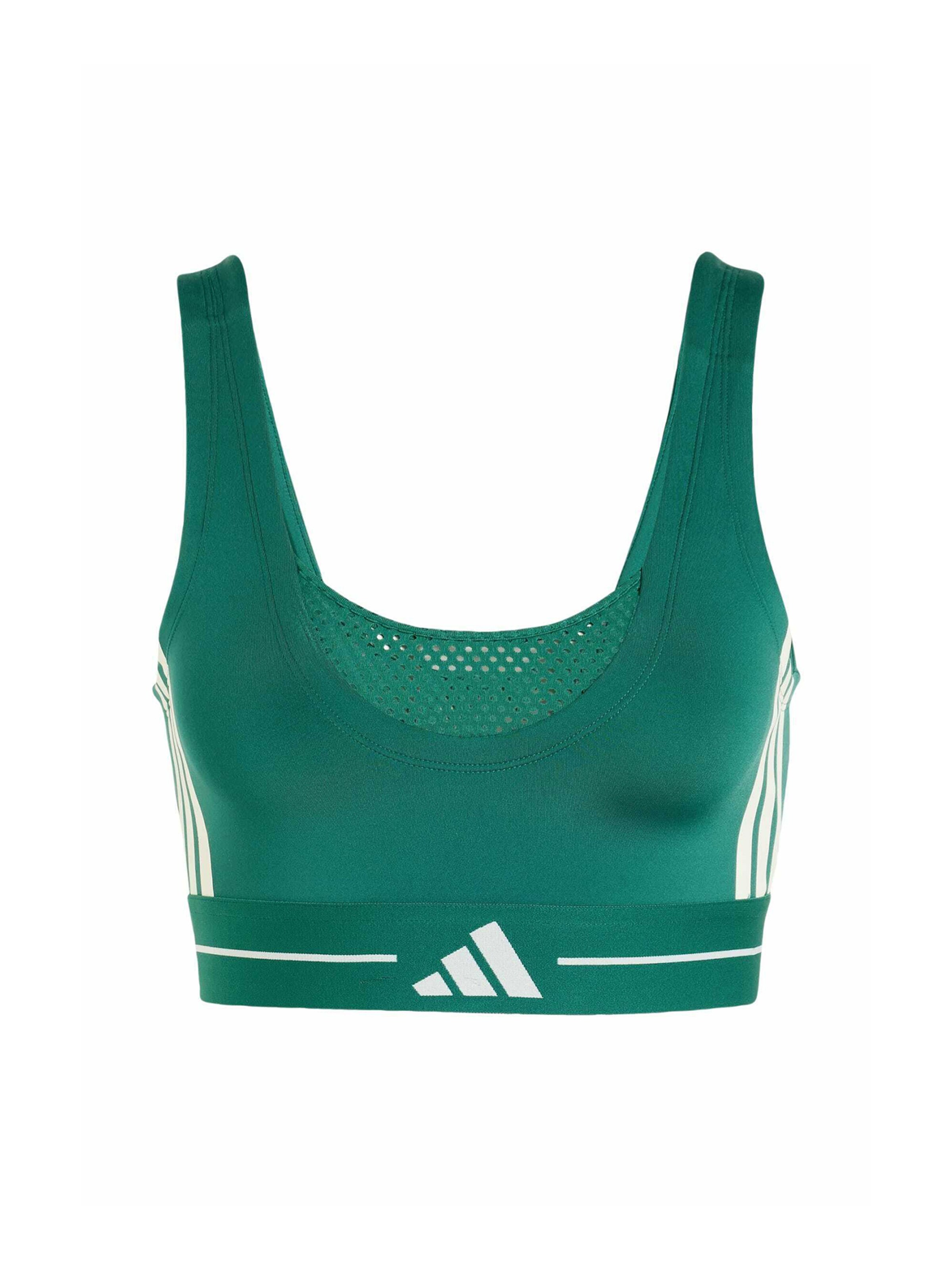ADIDAS PERFORMANCE Μπουστάκι Αθλητικό σουτιέν 'Hyperglam' σε πράσινο: μπροστά