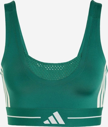 ADIDAS PERFORMANCEBustier Sportski grudnjak 'Hyperglam' - zelena boja: prednji dio