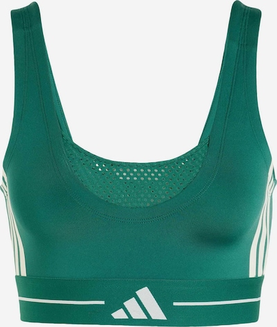ADIDAS PERFORMANCE Sport-BH 'Hyperglam' in XS in elfenbein / jade / weiß, Produktansicht