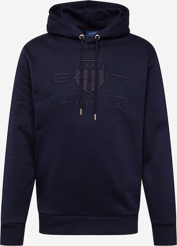 Sweat-shirt GANT en bleu : devant