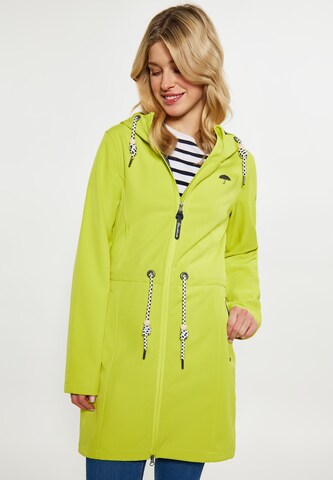 Schmuddelwedda Raincoat in Green: front