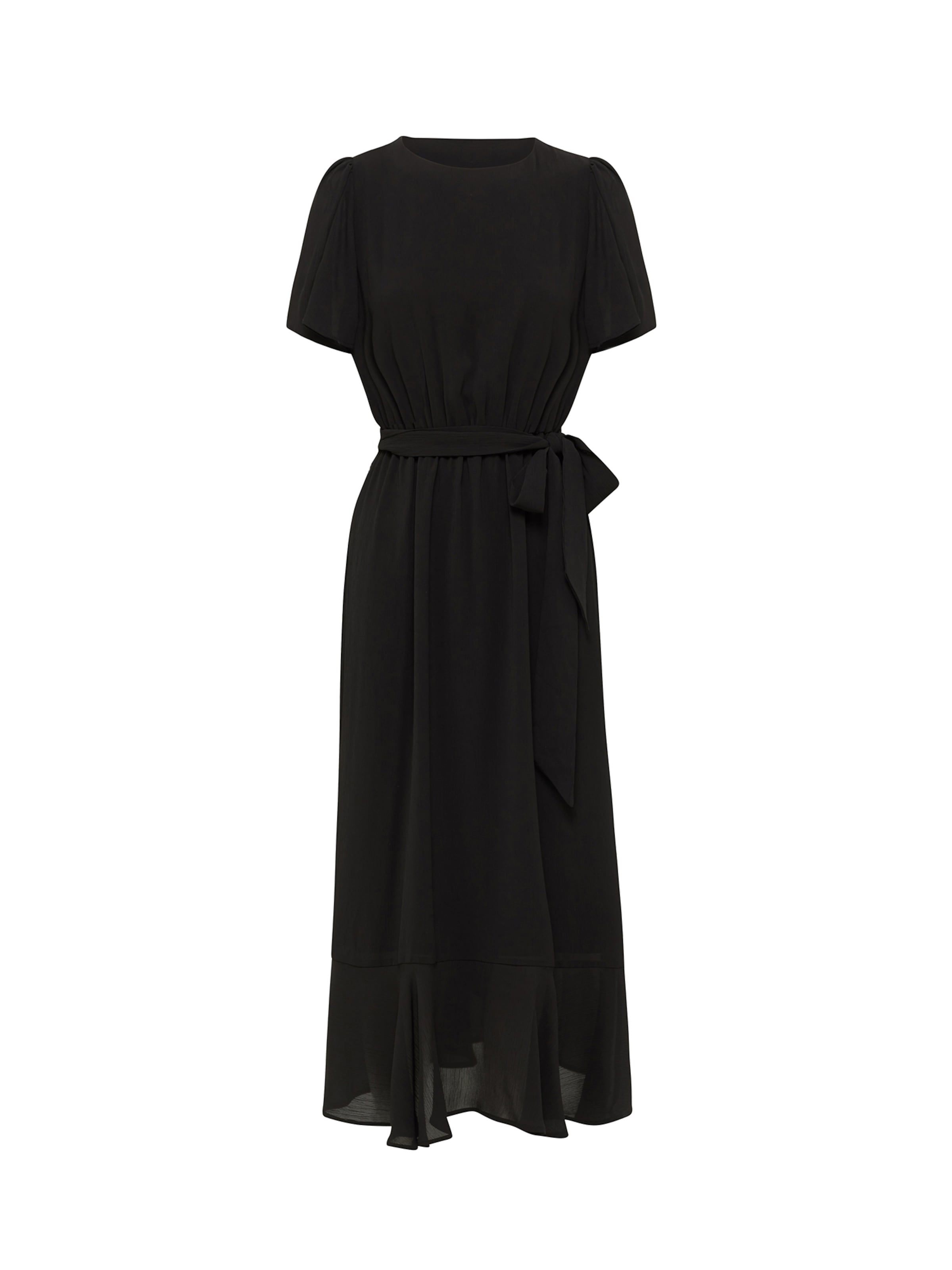 Robe 'CEILIA' Tussah en noir : devant