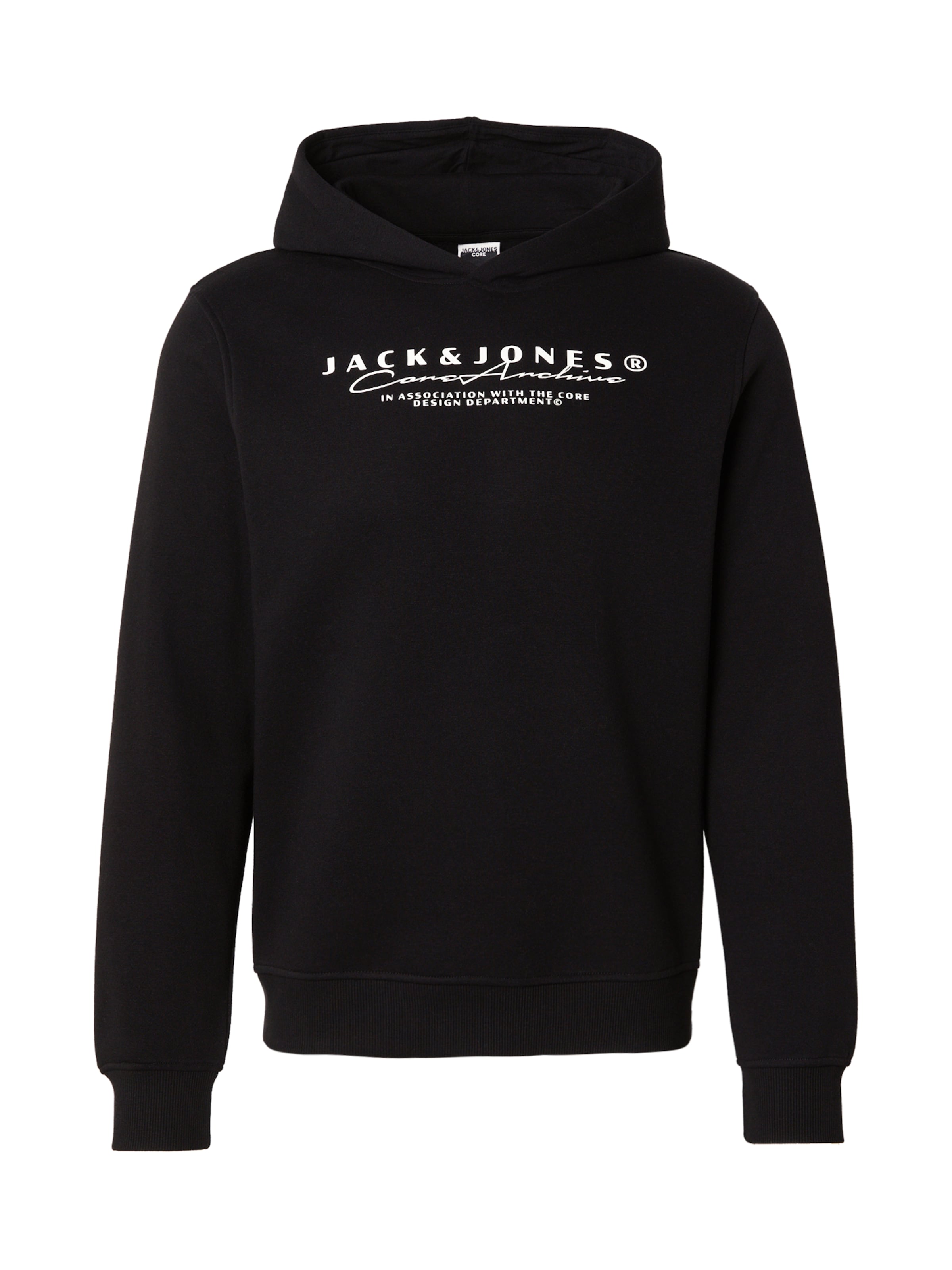 JACK & JONES Sweatshirt 'JCOPOINT' in Black: front