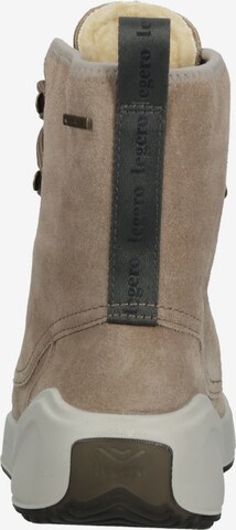 Legero Lace-Up Ankle Boots in Beige